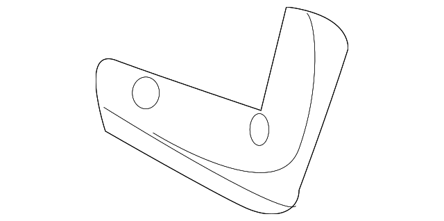 86831-3M000 MUD GUARD, LEFT