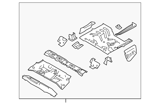 65510-1M510 Деталь REAR FLOOR PAN