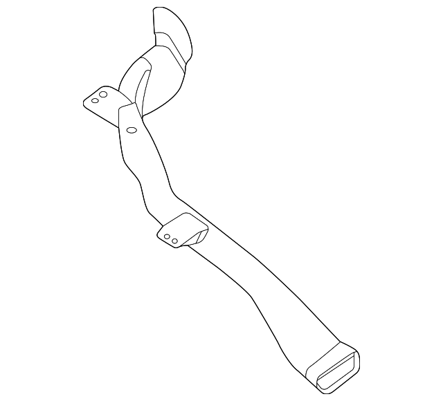 27811-1PA0A Деталь DEFROSTER DUCT, RIGHT