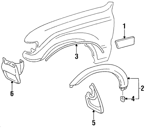 Land Cruiser EXTERIOR TRIM - FENDER