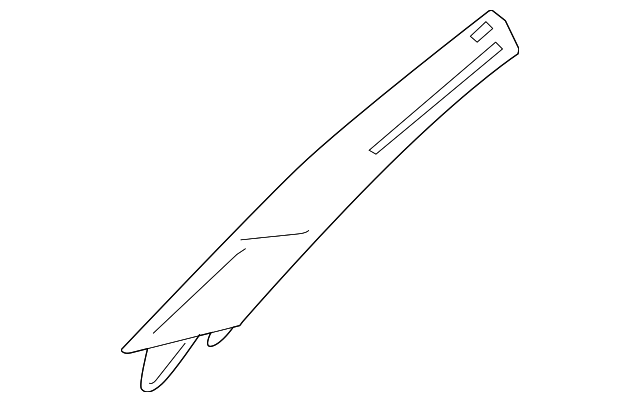 3C0-867-234-G-3U5 Деталь WINDSHIELD PILLAR TRIM, RIGHT