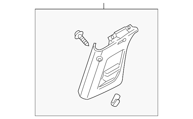 3C0-868-417-F-3U5 Деталь UPR CTR PLR TRIM, LEFT