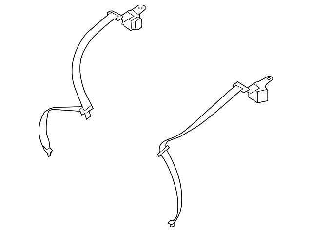 89810-3Q000-HZ Деталь OUTER BELT ASSY, LEFT