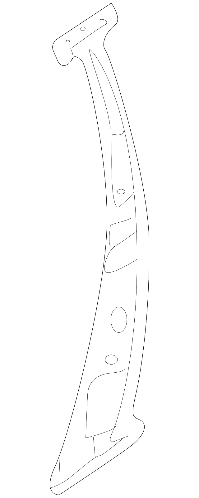 0K32A-70080 Деталь INNER PILLAR, RIGHT