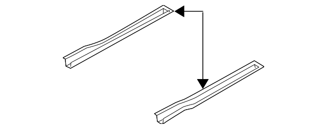 0K32A-53661 Деталь FRONT FLOOR PAN BRACE, RIGHT