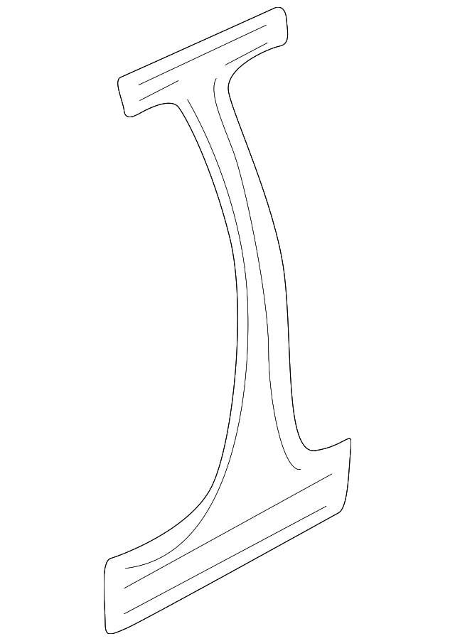 0K3YA-70281 Деталь CENTER PILLAR, RIGHT