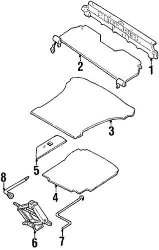 Escort INTERIOR TRIM - REAR BODY