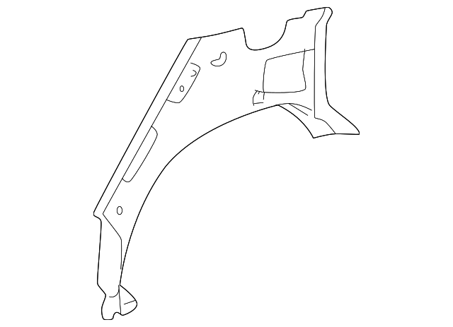 61631-01032 Деталь OUTER WHEELHOUSE, RIGHT