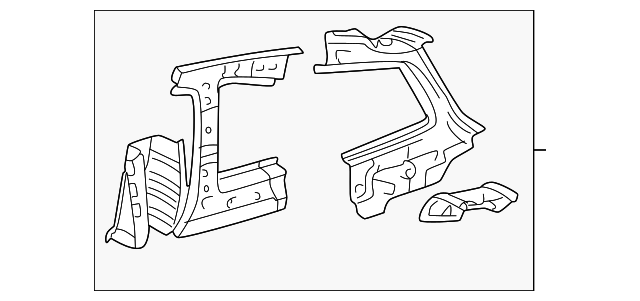 61705-02902 Деталь INNER PANEL ASSY, RIGHT