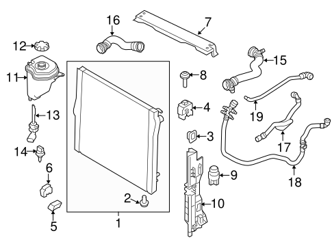 X5 RADIATOR & COMPONENTS 2