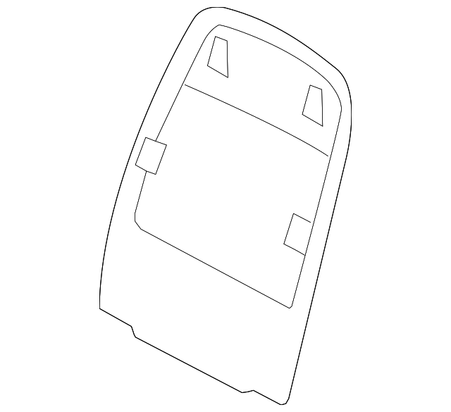 52-10-9-176-163 SEAT BACK PANEL, RIGHT