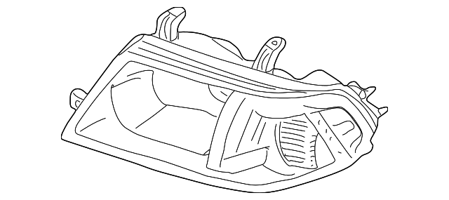 MR495764 Деталь LENS & HOUSING, RIGHT