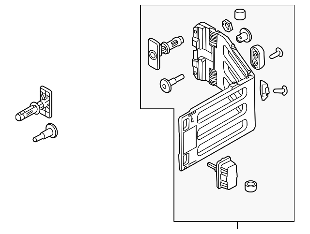 8C3Z-99286A40-A Деталь BED EXTENDER, RIGHT