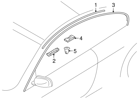 M6 EXTERIOR TRIM - ROOF
