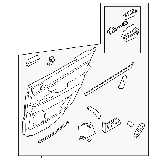 83301-3F3230E Деталь DOOR TRIM PANEL, LEFT
