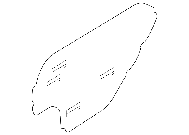 83391-3F001 Деталь WATER SHIELD, LEFT