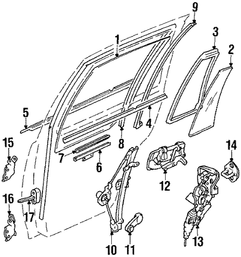 Swift GLASS - REAR DOOR