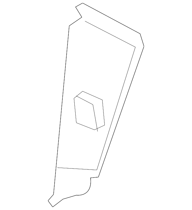 5129937AA Деталь LOWER PANEL, LEFT