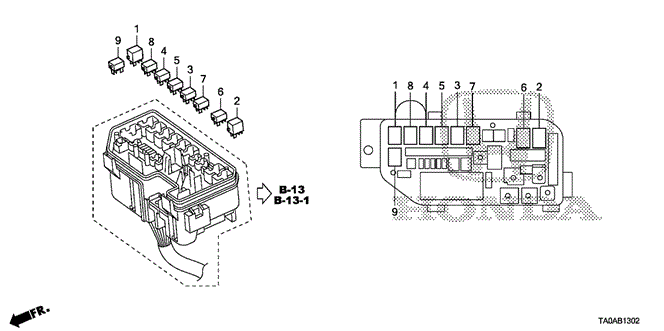 ELECTRICAL / EXHAUST / HEATER / FUEL/CONTROL UNIT (ENGINE ROOM) (2) for 2012 Honda ACCORD SEDAN #1
