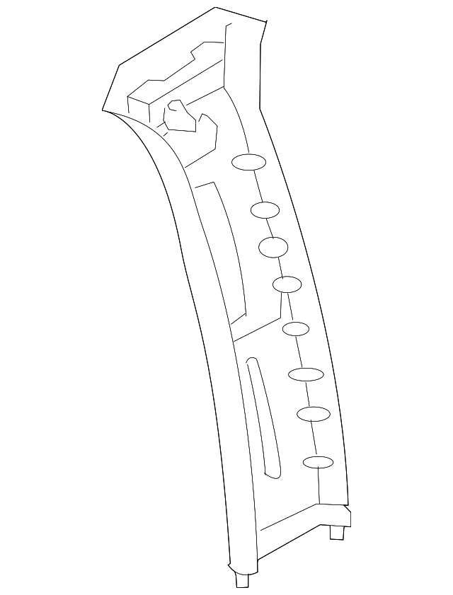 1L8Z7824347AAA Деталь CENTER PLR TRIM, LEFT