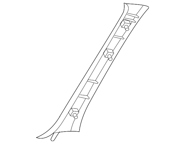 1L8Z7803599AAA Деталь WINDSHIELD PILLAR TRIM, LEFT