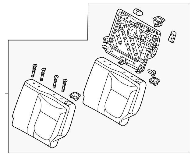 89300-E4100ASK Деталь SEAT BACK ASSY, LEFT