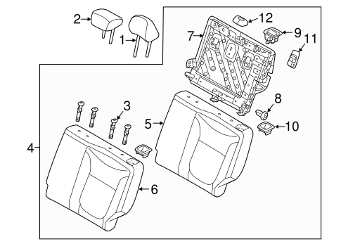 Soul REAR SEAT COMPONENTS 5