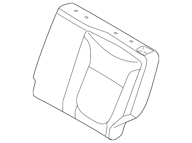 89360-E4100ASK Деталь SEAT BACK COVER, LEFT