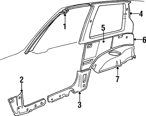 Sidekick INTERIOR TRIM - PILLARS 2