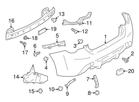 FR-S BUMPER & COMPONENTS - REAR