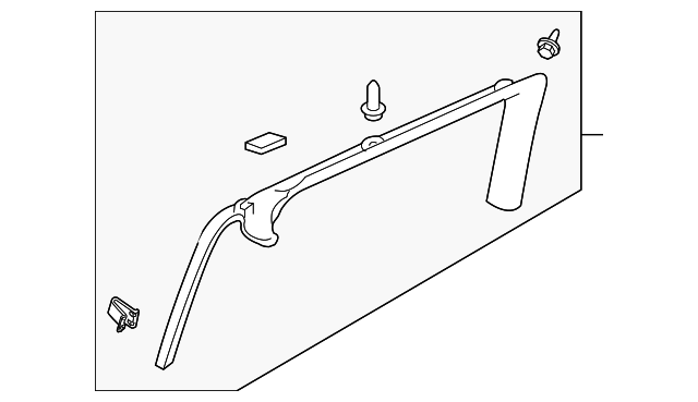 15299946 Деталь WINDOW TRIM, LEFT
