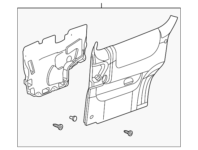 15945526 Деталь DOOR TRIM PANEL, LEFT