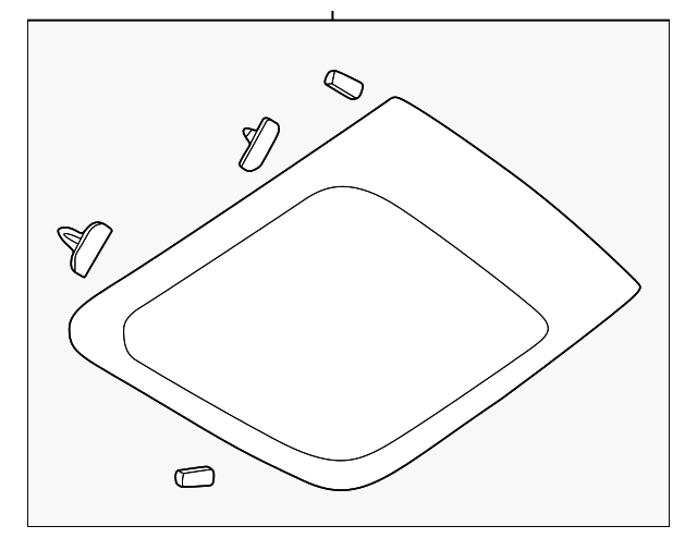 BB5Z-7829701-C Деталь QTR GLASS, LEFT