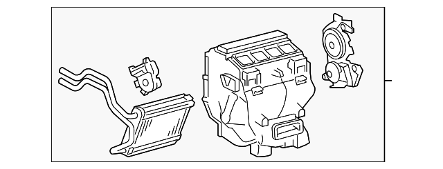 87050-07160 Деталь AC & HEATER ASSY