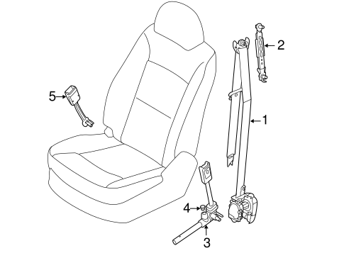 Sorento FRONT SEAT BELTS