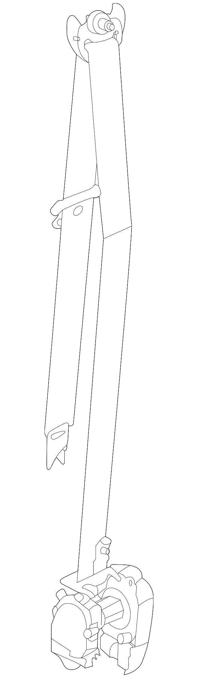 88810-1U501H9 Деталь BELT & RETRACTOR, LEFT