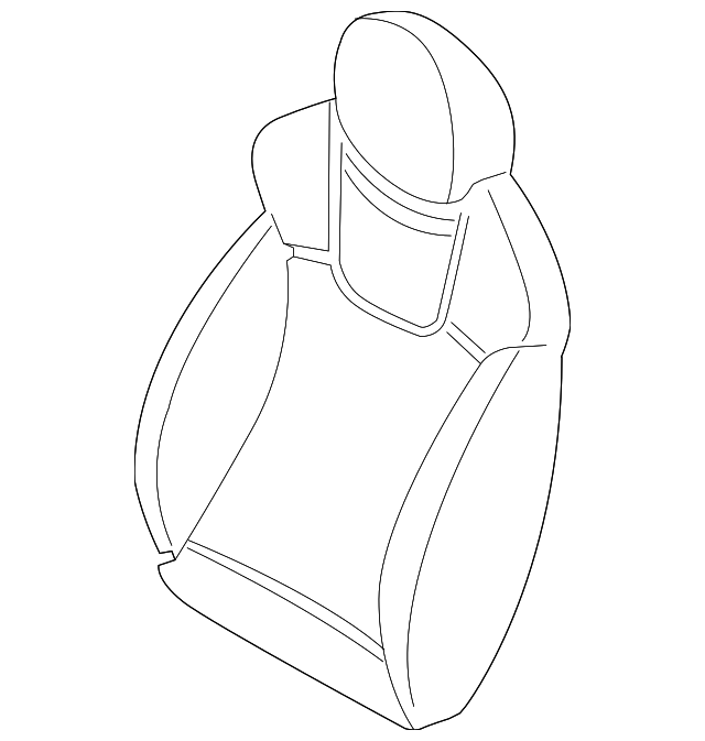 52-10-7-331-059 Деталь SEAT BACK COVER, LEFT
