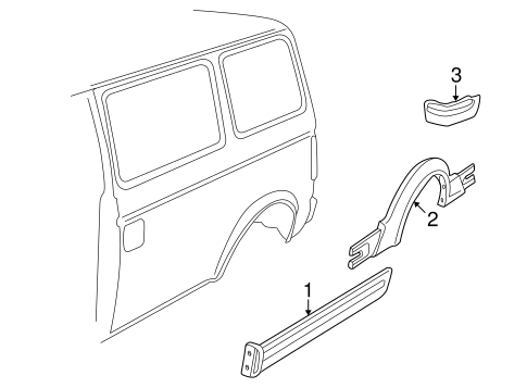 Astro EXTERIOR TRIM - SIDE PANEL