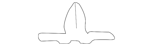 F57Z7810182AAA Деталь ROCKER MOLDING RETAINER