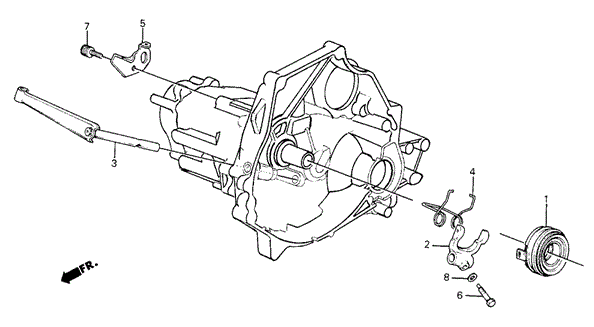 TRANSMISSION - MANUAL/MT CLUTCH RELEASE for 1984 Honda CIVIC HATCHBACK #1