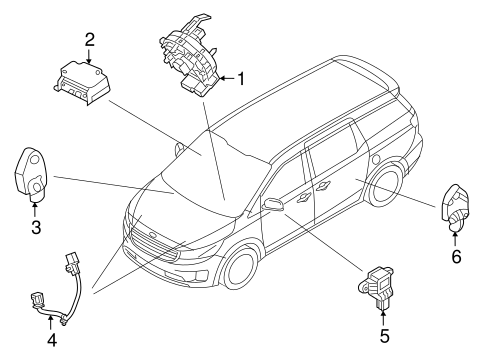 Sedona AIR BAG COMPONENTS 2