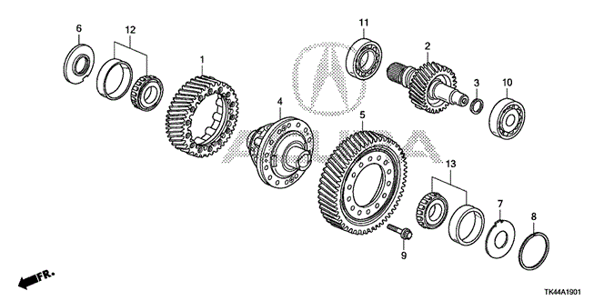 TL AT DIFFERENTIAL (6AT) (4WD)