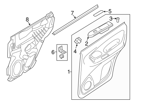 Escape INTERIOR TRIM - REAR DOOR