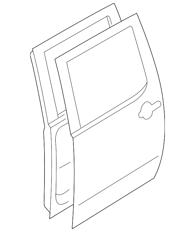 6800482Z00 Деталь DOOR SHELL, LEFT