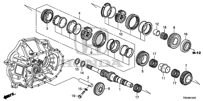 CIVIC SEDAN MT MAINSHAFT (2.4L)