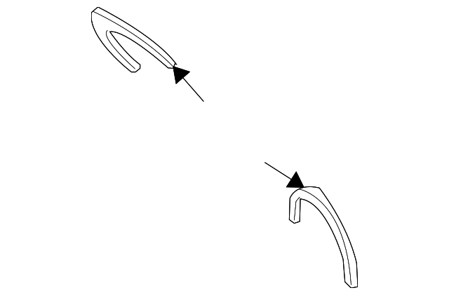 275-094-01-25 AIR DUCT CLIP, LEFT
