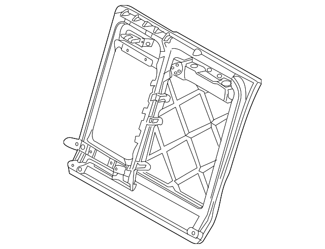 52-20-7-058-587 SEAT BACK FRAME, LEFT