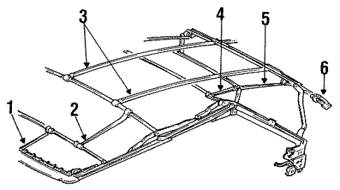 Cabriolet FRAME COMPONENTS