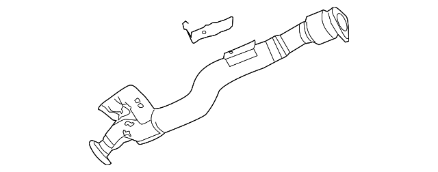 3D0-254-350-M Деталь EXHAUST PIPE, RIGHT
