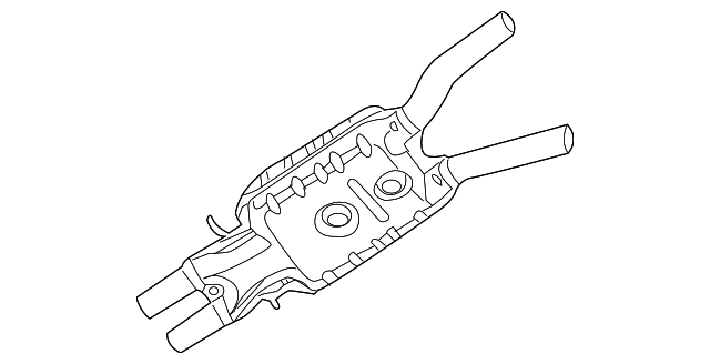 3D0-253-409-H Деталь FRONT MUFFLER